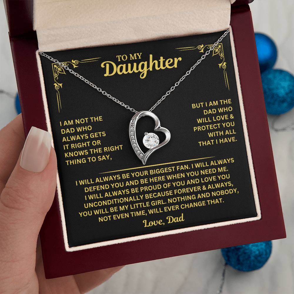You will always be my little girl - Necklace for Daughter from Dad
