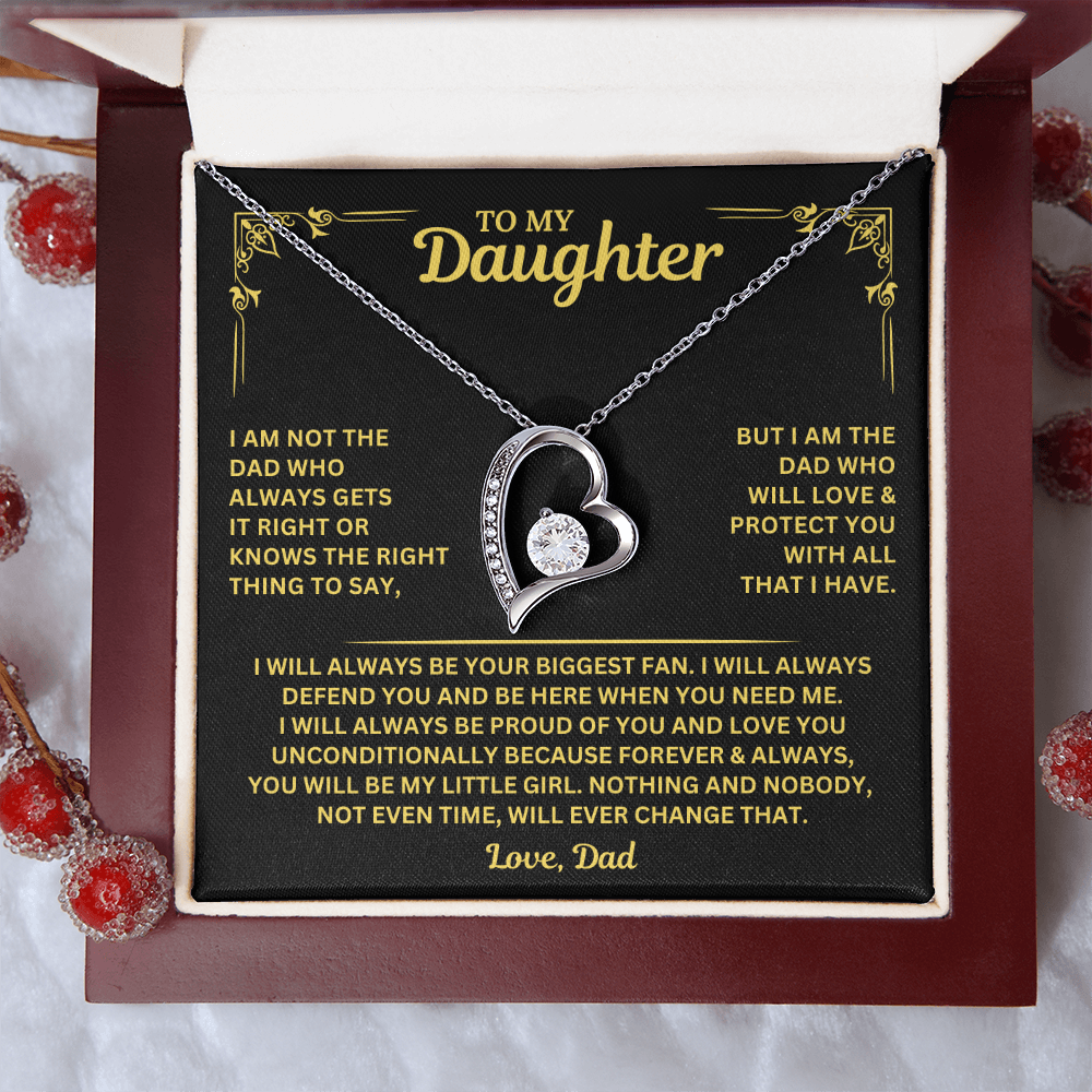 You will always be my little girl - Necklace for Daughter from Dad