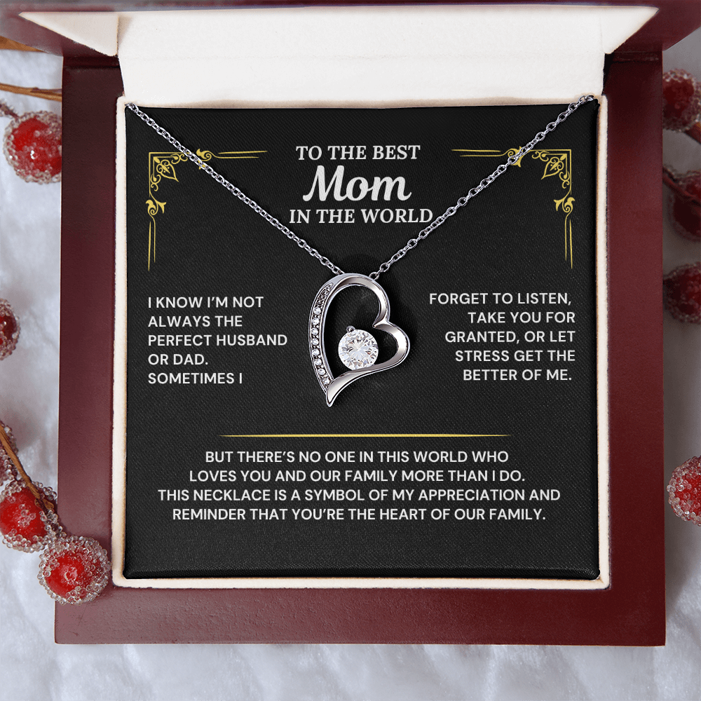 You are the heart of our family - Necklace from Husband To Wife