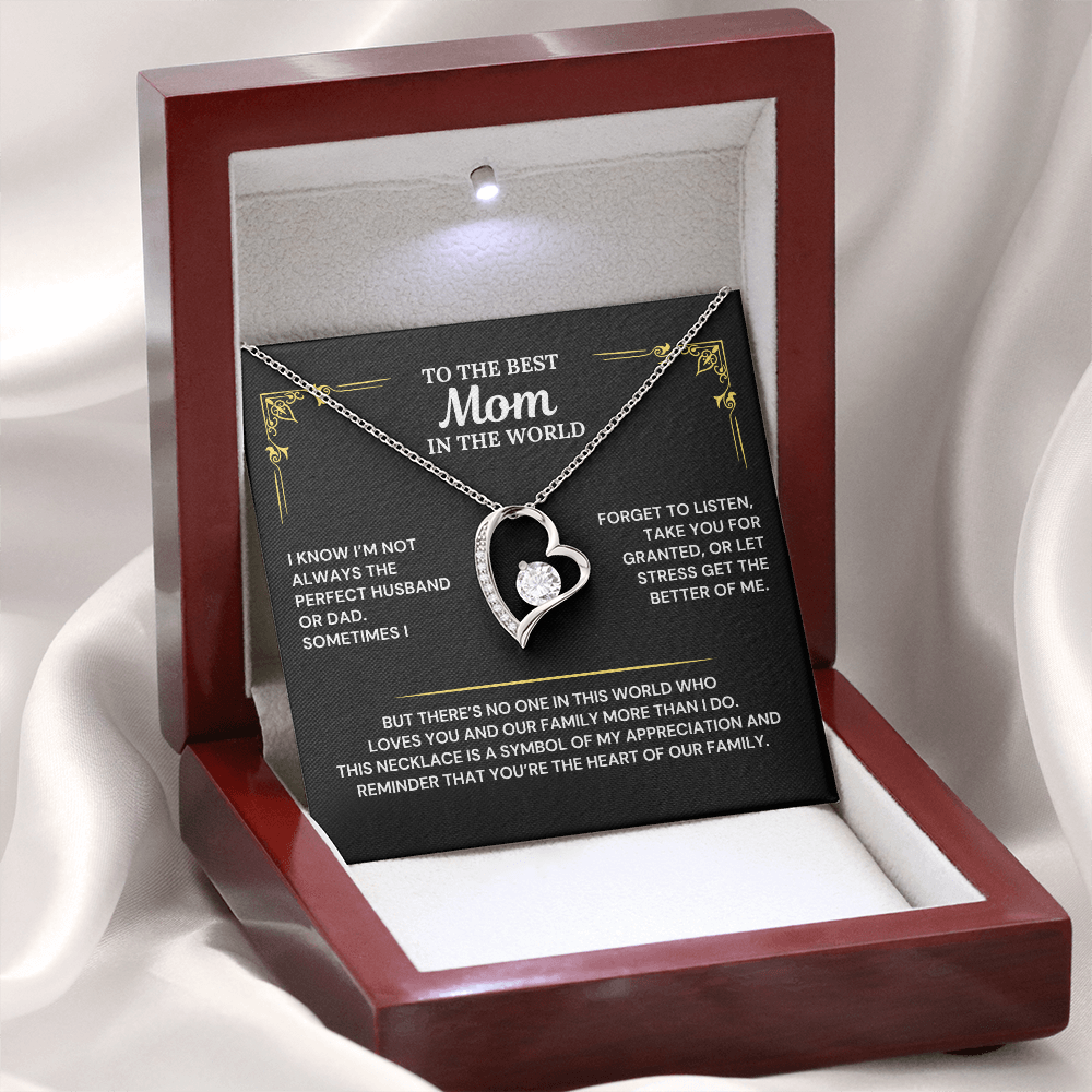 You are the heart of our family - Necklace from Husband To Wife