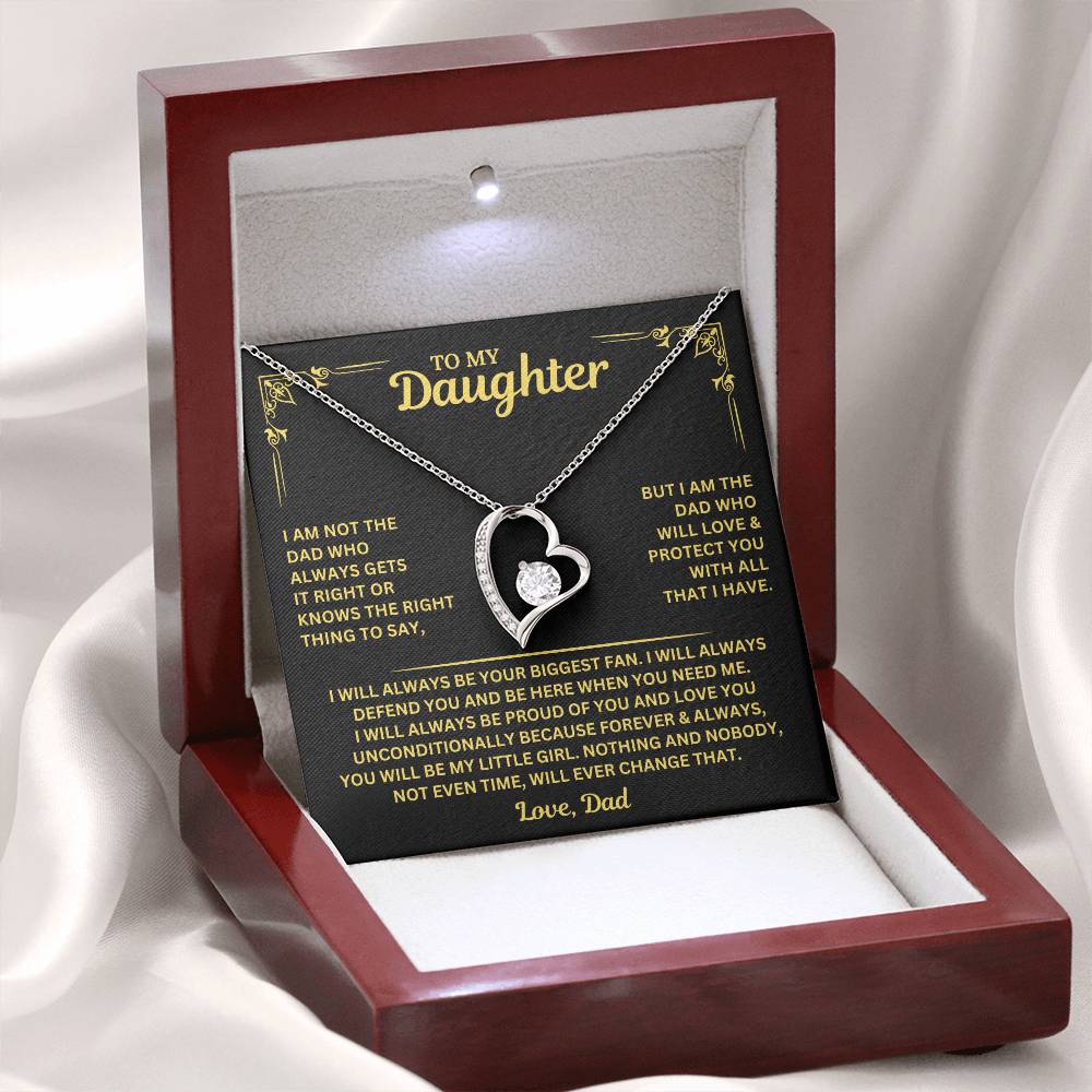 You will always be my little girl - Necklace for Daughter from Dad