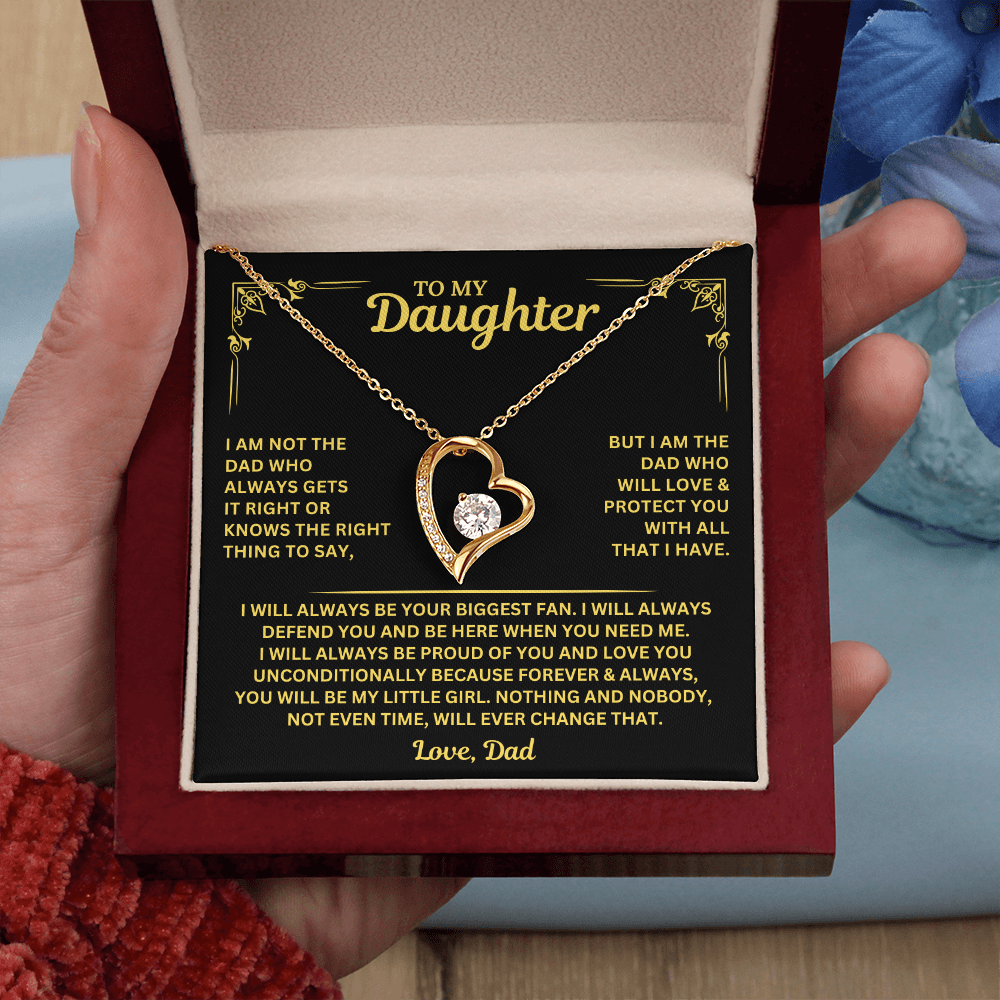 You will always be my little girl - Necklace for Daughter from Dad