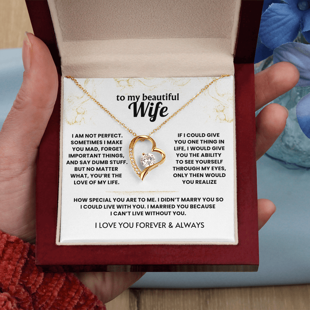 Forever Love Necklace For Wife - Meeting you was fate