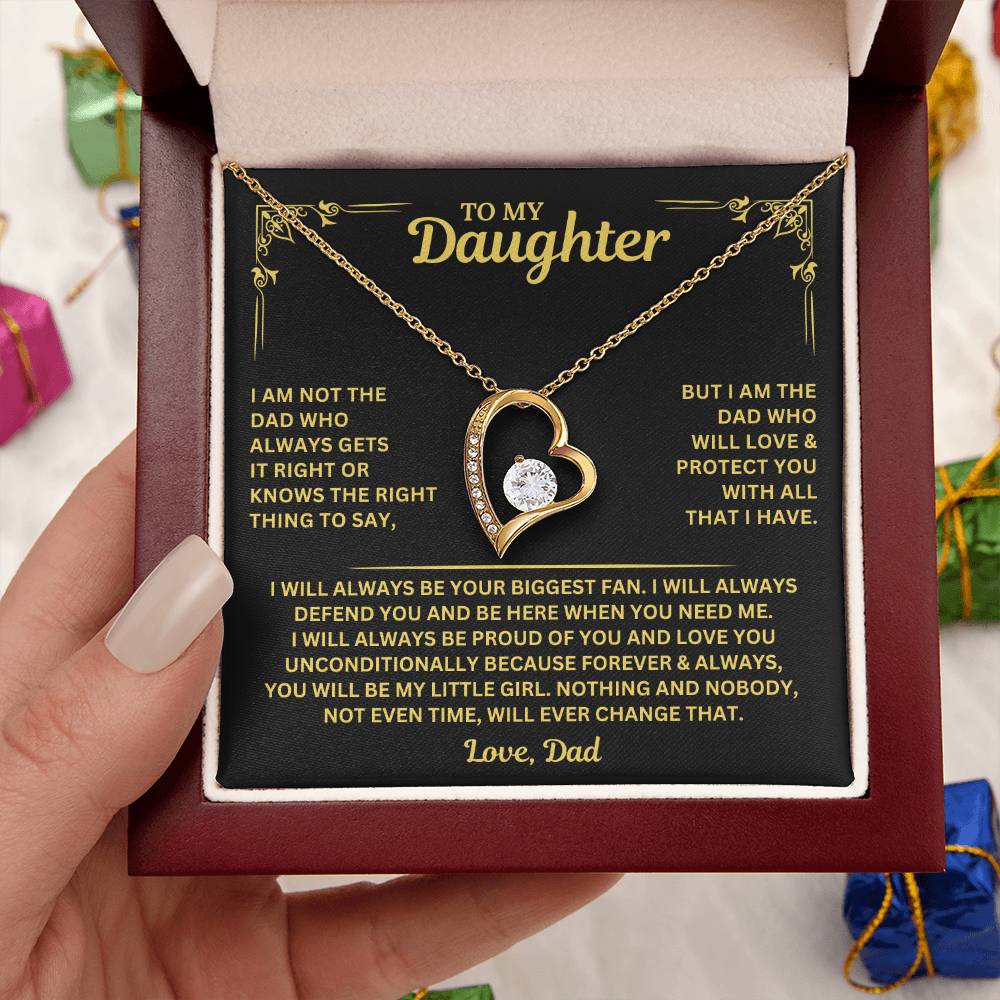 You will always be my little girl - Necklace for Daughter from Dad