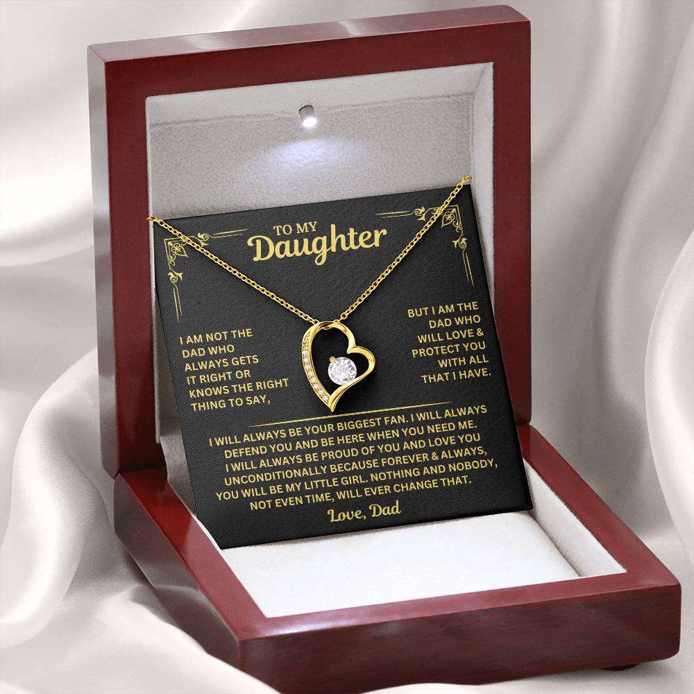 You will always be my little girl - Necklace for Daughter from Dad