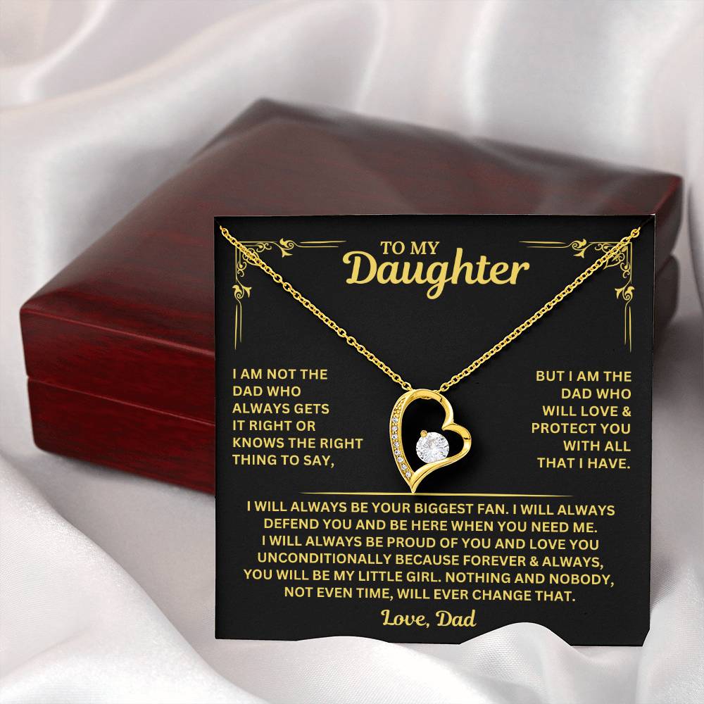You will always be my little girl - Necklace for Daughter from Dad