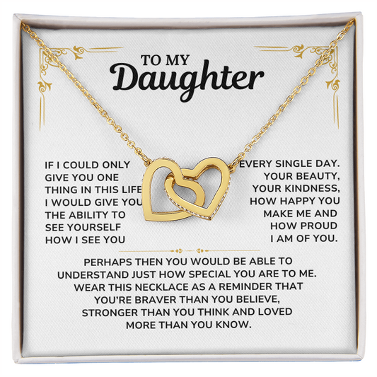 To My Daughter Necklace, Daughter Gift