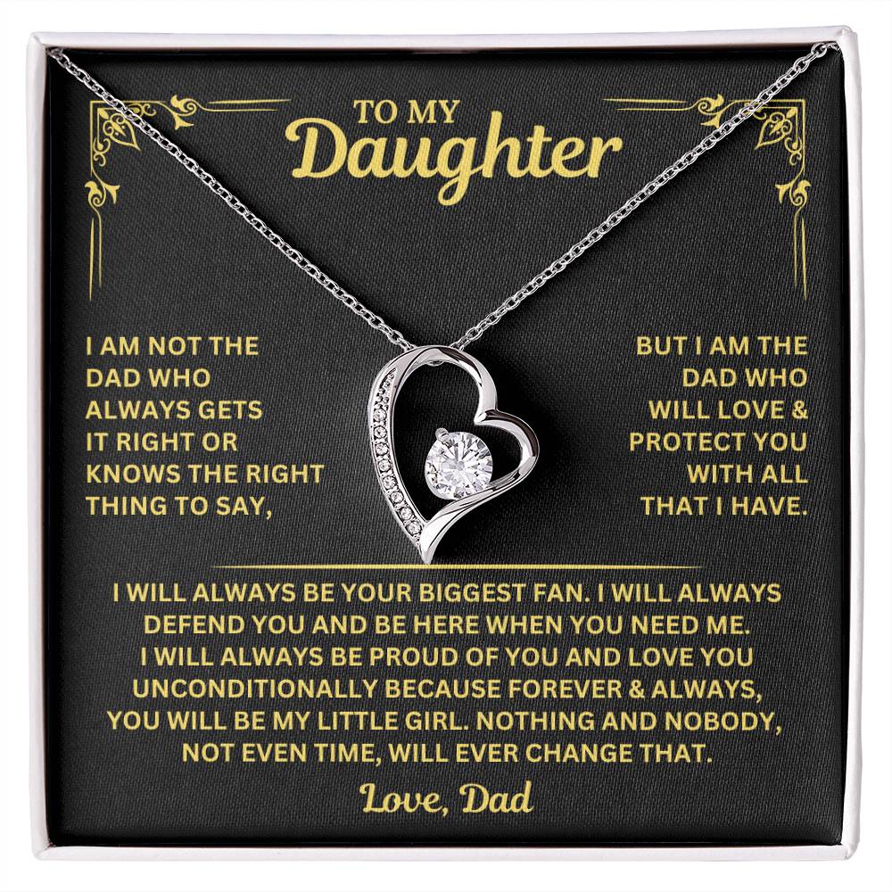 You will always be my little girl - Necklace for Daughter from Dad