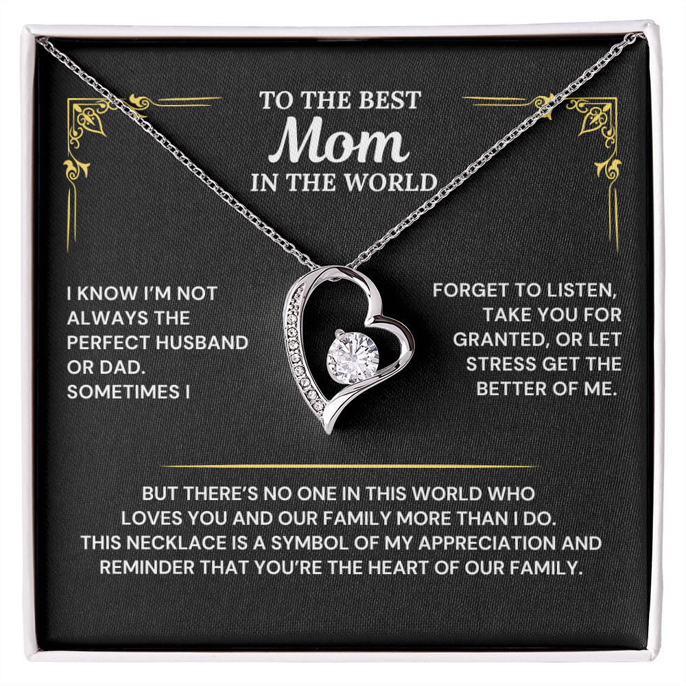 You are the heart of our family - Necklace from Husband To Wife