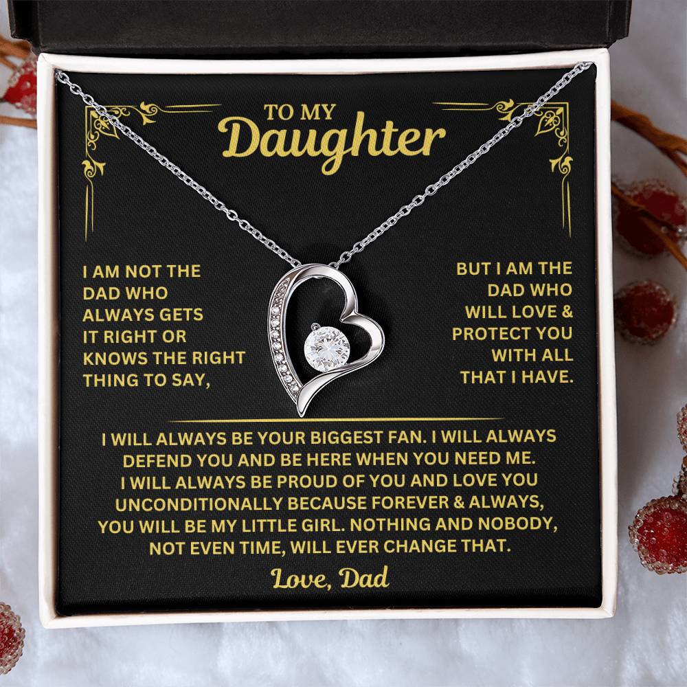 You will always be my little girl - Necklace for Daughter from Dad