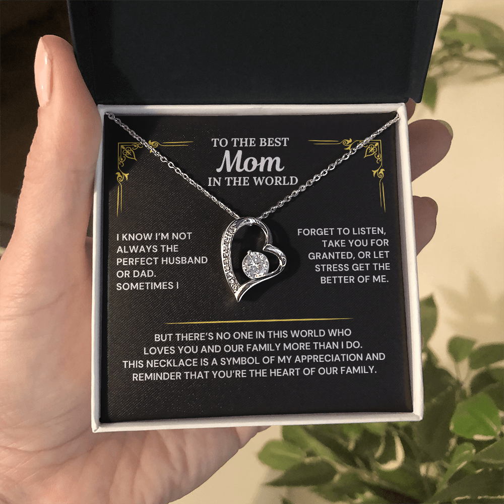 You are the heart of our family - Necklace from Husband To Wife