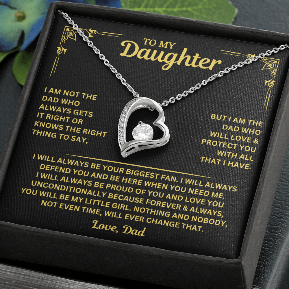 You will always be my little girl - Necklace for Daughter from Dad