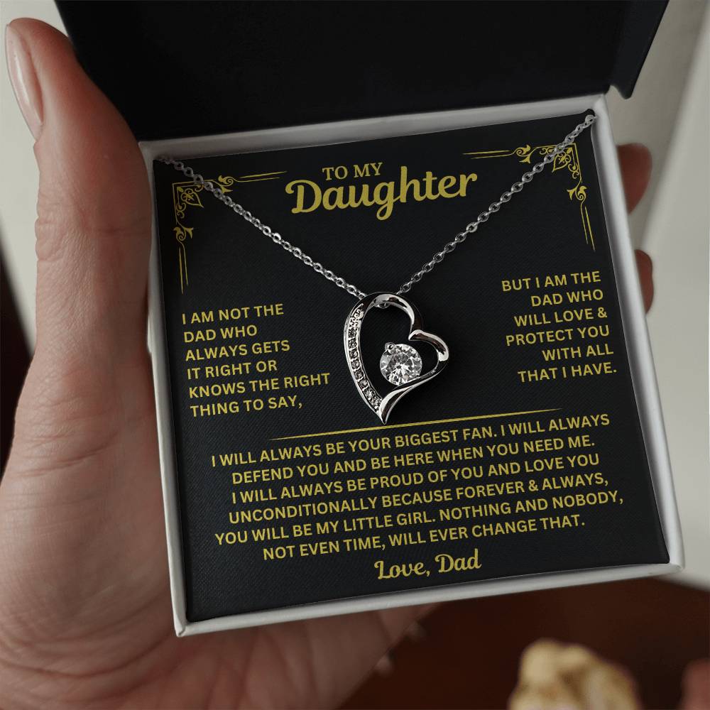 You will always be my little girl - Necklace for Daughter from Dad