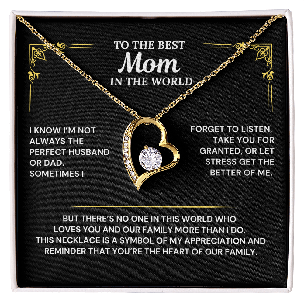 You are the heart of our family - Necklace from Husband To Wife