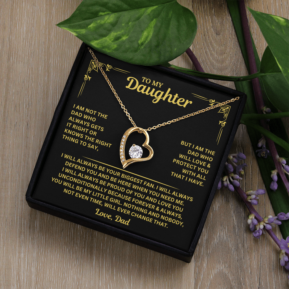 You will always be my little girl - Necklace for Daughter from Dad