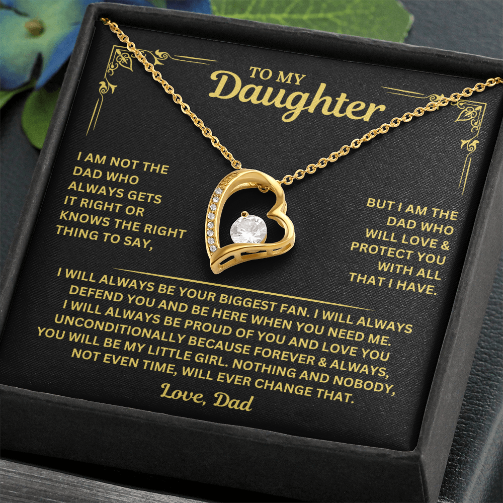 You will always be my little girl - Necklace for Daughter from Dad
