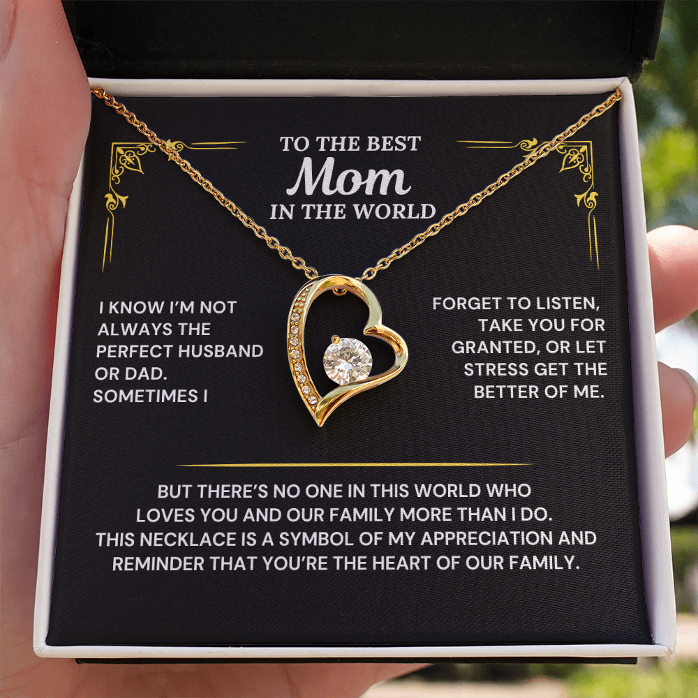 You are the heart of our family - Necklace from Husband To Wife