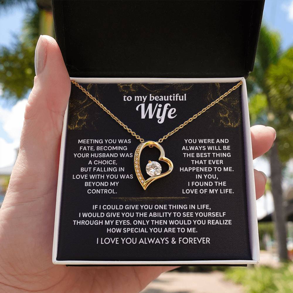 Falling in love with you was beyond my control - Necklace For Wife