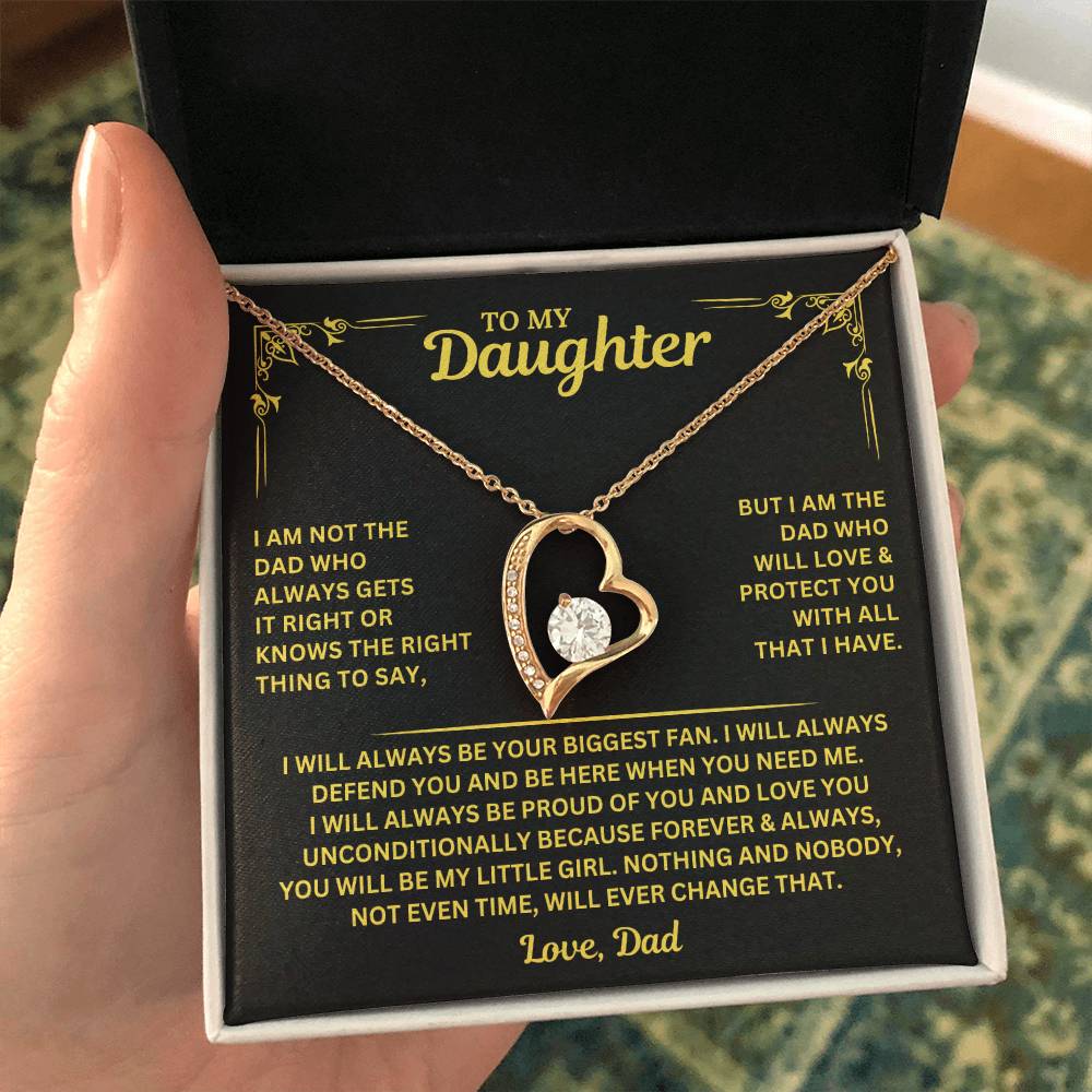 You will always be my little girl - Necklace for Daughter from Dad