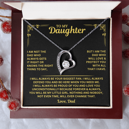 You will always be my little girl - Necklace for Daughter from Dad
