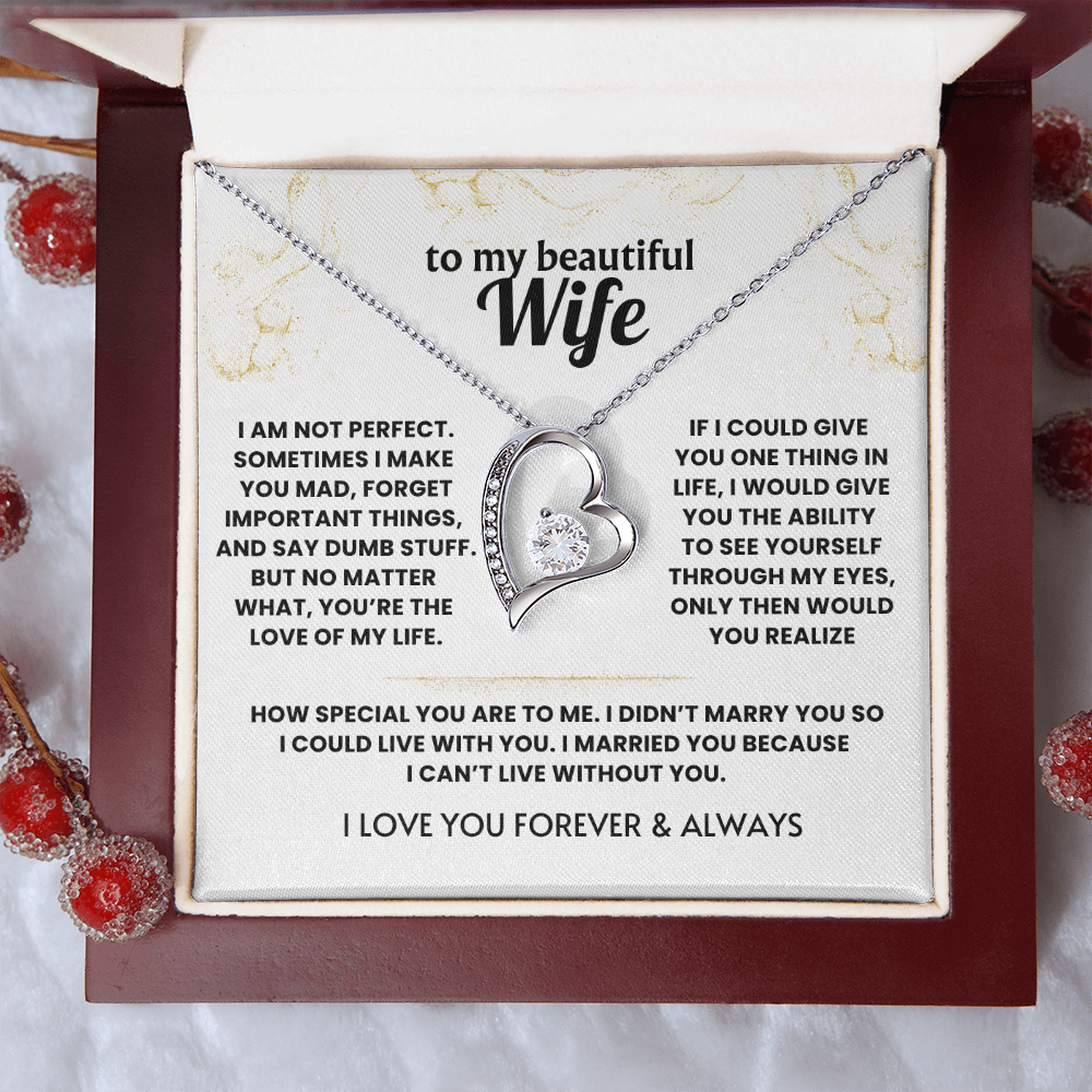 Forever Love Necklace For Wife - Meeting you was fate