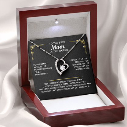 You are the heart of our family - Necklace from Husband To Wife