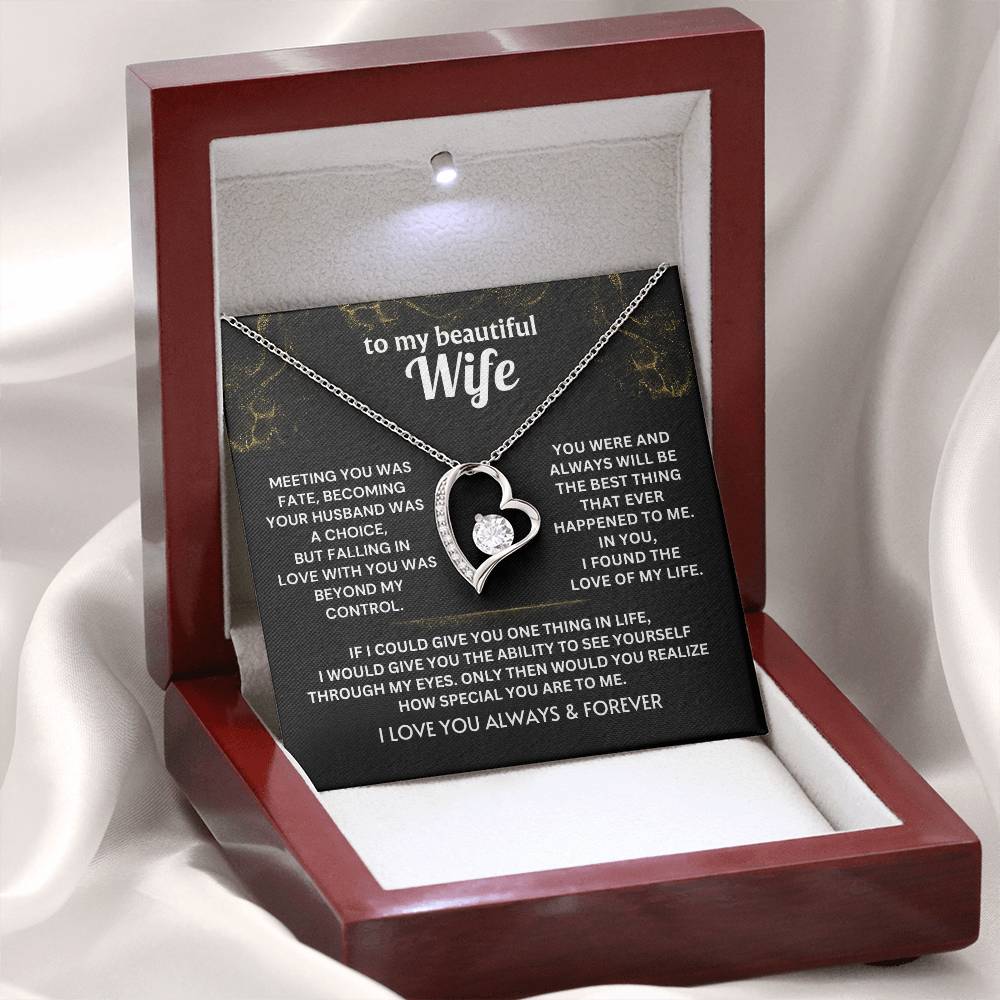Falling in love with you was beyond my control - Necklace For Wife