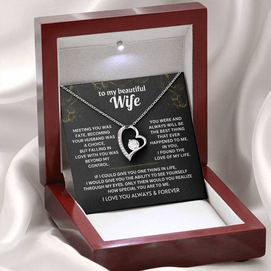 Falling in love with you was beyond my control - Necklace For Wife