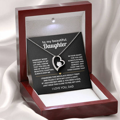 Someday when the pages of my life end - Necklace from Dad to Daughter