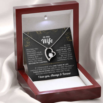 To My Wife Necklace - Falling in love with you was beyond my control ❤️