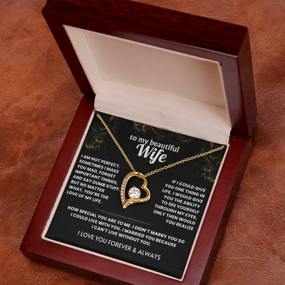 Necklace For Wife - I cant live without you