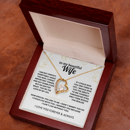 Forever Love Necklace For Wife - Meeting you was fate
