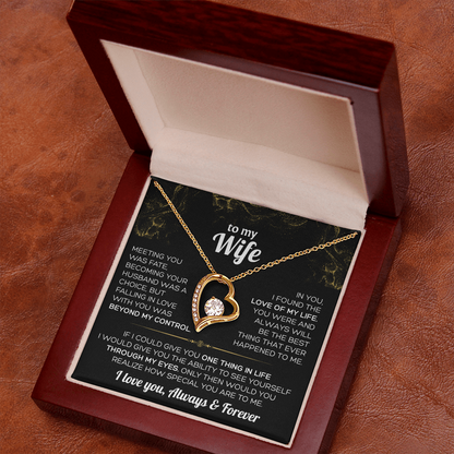 To My Wife Necklace - Falling in love with you was beyond my control ❤️