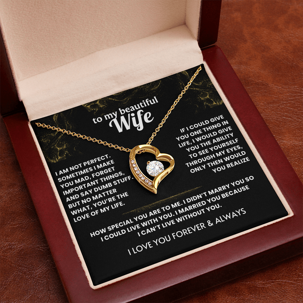 Necklace For Wife - I cant live without you