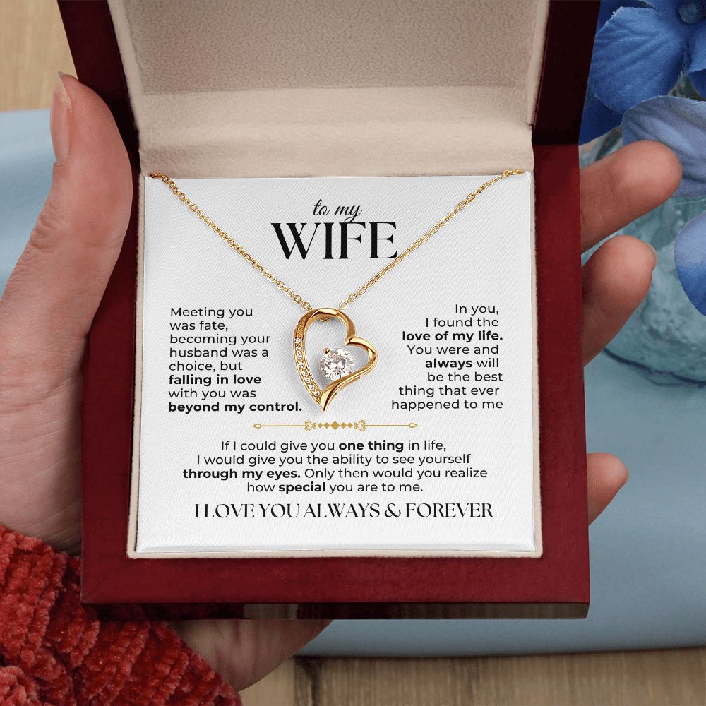 To My Wife Necklace - Love Of My Life