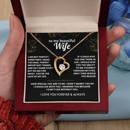 Necklace For Wife - I cant live without you