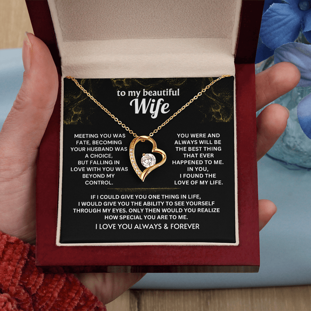 Falling in love with you was beyond my control - Necklace For Wife