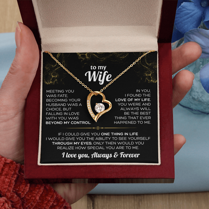 To My Wife Necklace - Falling in love with you was beyond my control ❤️
