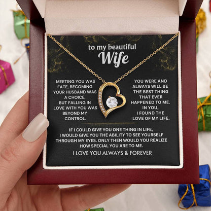 Falling in love with you was beyond my control - Necklace For Wife