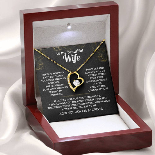 Falling in love with you was beyond my control - Necklace For Wife