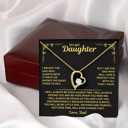 You will always be my little girl - Necklace for Daughter from Dad
