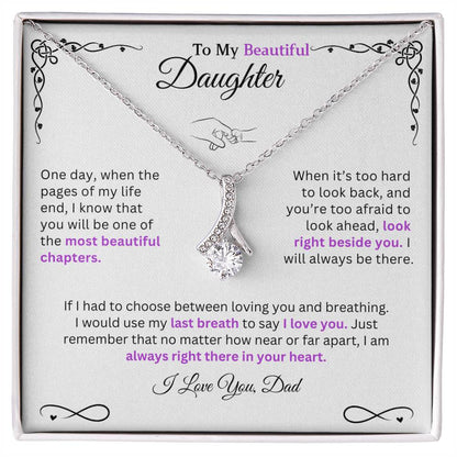 I would use my last breath to say I Love You - Necklace For Daughter