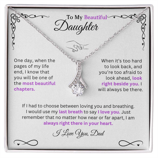I would use my last breath to say I Love You - Necklace For Daughter