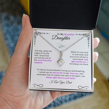 I would use my last breath to say I Love You - Necklace For Daughter