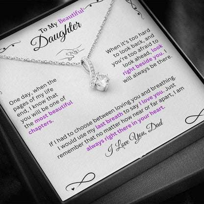 I would use my last breath to say I Love You - Necklace For Daughter