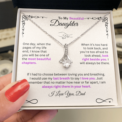 I would use my last breath to say I Love You - Necklace For Daughter