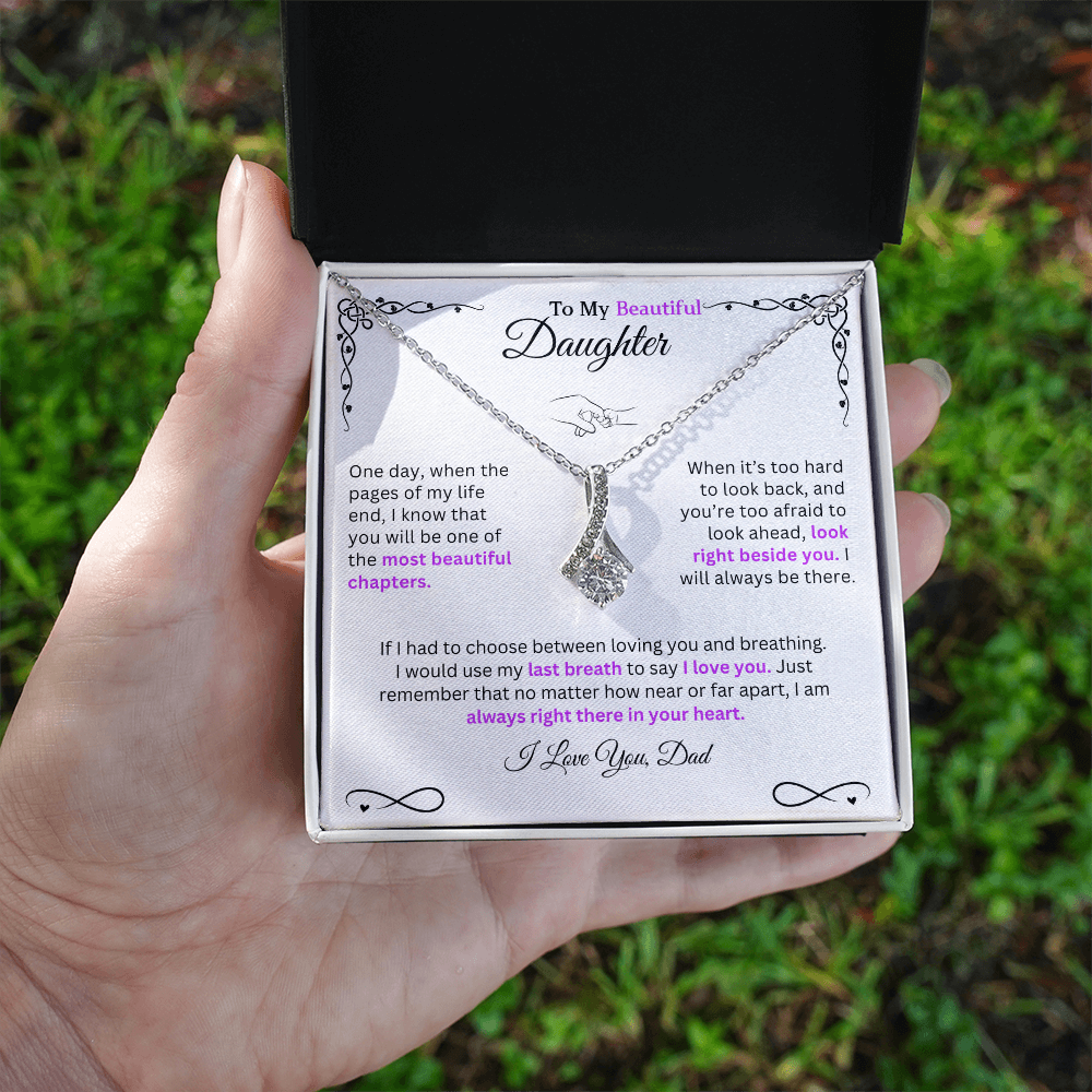 I would use my last breath to say I Love You - Necklace For Daughter