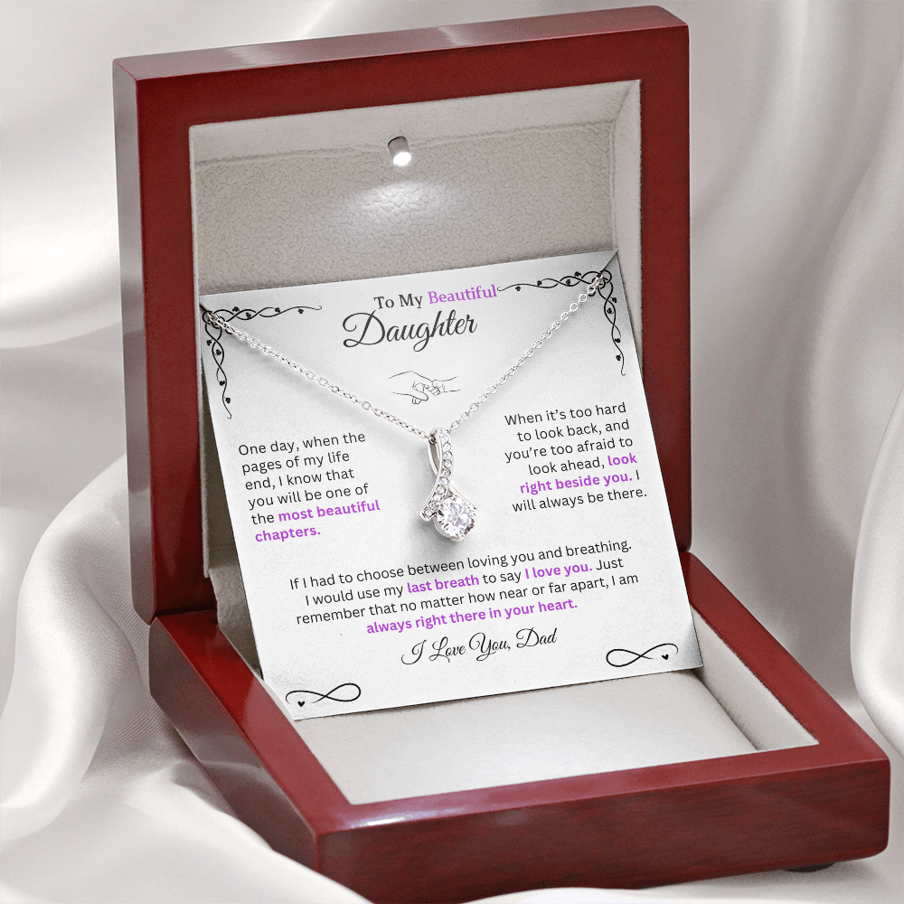 I would use my last breath to say I Love You - Necklace For Daughter