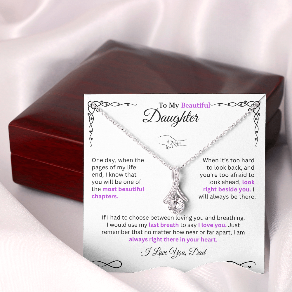 I would use my last breath to say I Love You - Necklace For Daughter