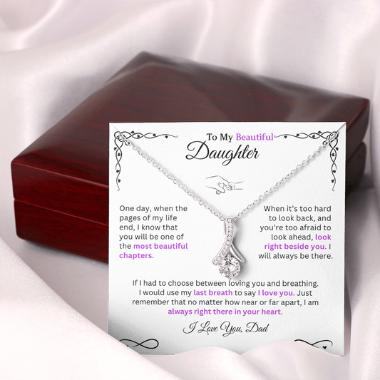 I would use my last breath to say I Love You - Necklace For Daughter